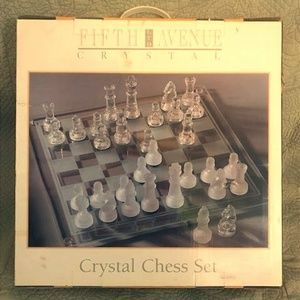 Fifth Avenue Crystal Glass Chess Set